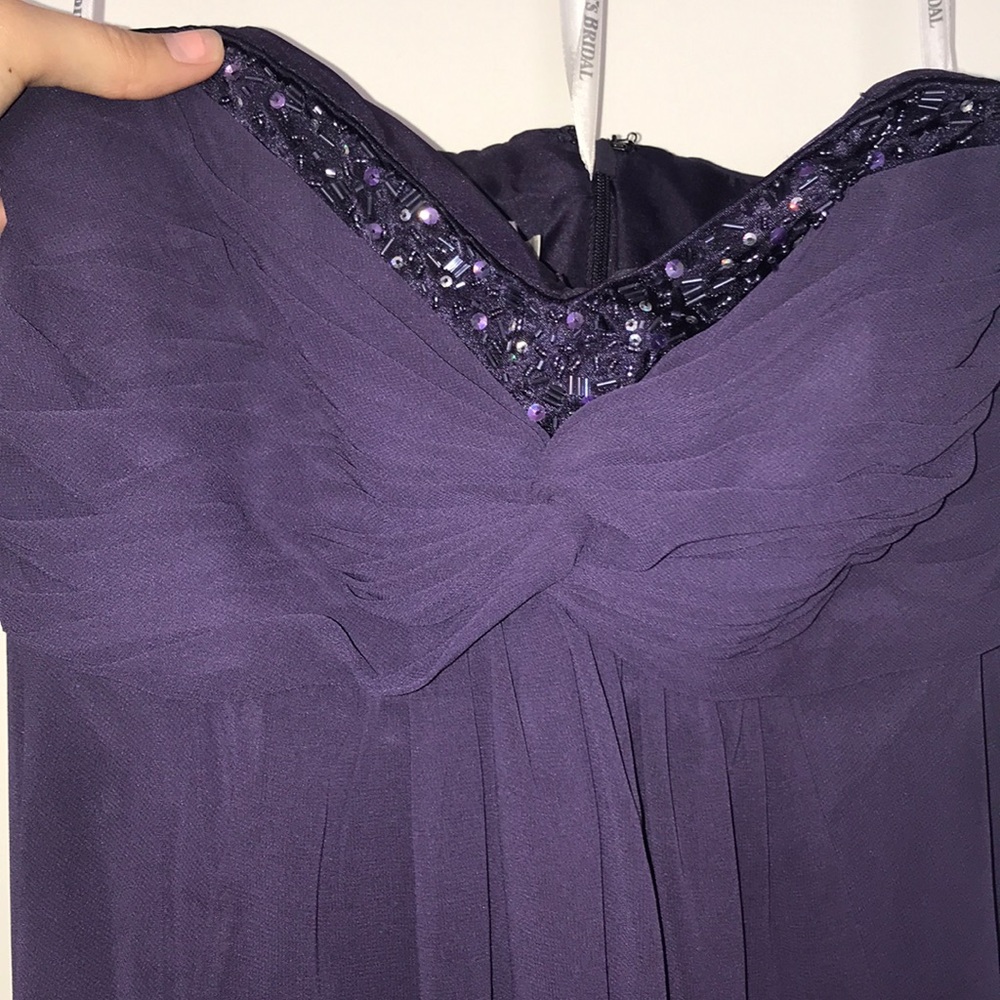 Davids Bridal Strapless Bridesmaid Dress